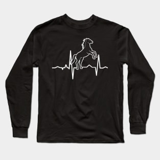 heartbeat horse Long Sleeve T-Shirt